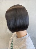 調布切りっぱなしボブミニボブショートカット前髪あり20代