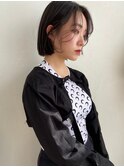 ぱつっとボブ