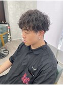 メンズ　ツイスパ　マッシュ