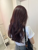 ガーランドウメダ(Garland umeda)&nbsp;【ブリーチなし】秋冬におすすめボルドーカラー♪  Sayaka