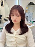 心斎橋/着物ヘア/大人ガーリー/ダークアッシュ/似合わせカット