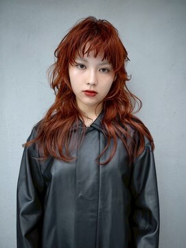 ギークス(GEEKS) 【GEEKS渋谷】ミディアムレイヤー/ウルフ/20代30代/ワンブリーチ