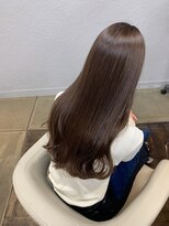 アヴァンス 北花田店(AVANCE)&nbsp;【#艶マロンブラウン】×ゆる巻きコテ風×髪質改善