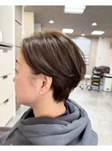 大人ナチュラル丸みショート