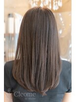 クレオメ 田町店(Cleome) ♪オリーブグレー大人ガーリーココアベージュ小顔レイヤー前髪