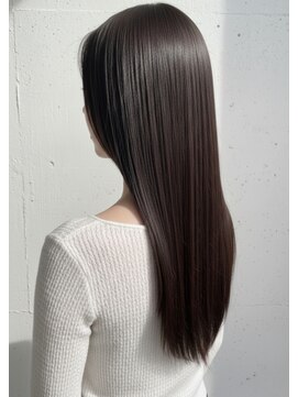 Lunohair髪質改善/縮毛矯正/白髪染め/トリートメント/レイヤー【4/1OPEN(予定)】 20代30代40代髪質改善×ダークカラーで理想的なツヤ感とまとまり