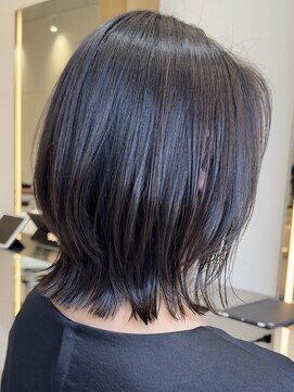 ソワネ 表参道(soigne) 表参道白髪ぼかしレイヤーボブベージュアッシュグレージュ30代