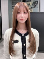アルバム 池袋(ALBUM)&nbsp;ロング美髪前髪カット韓国ヘアおくれ毛_F20587