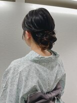 ハク メゾン(HaKU maison) 浴衣夏祭りヘアセット/ゆるっと大人っぽシニヨンアレンジ
