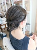 ロールシンプルシニヨンアレンジ【ヘアアレンジ立川/立川南/袴】
