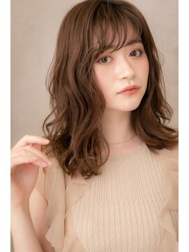 カバーヘア イヴ 戸頭店(COVER HAIR EVE) グラマラスなウェーブパーマ♪小顔セミディZ戸頭20代30代40代