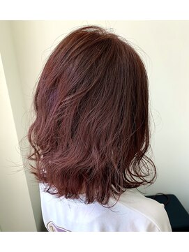 ラ メール ヘア デザイン(La mer HAIR DESIGN) ブリーチ★赤みをしっかりと主張したベリーカラー