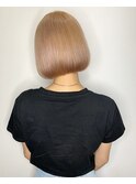 20代30代40代/ストレートでもキマるベージュボブ！