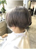 メンズスタイル×ラベンダーグレージュ