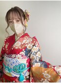 お洒落アイテムでヘアアレンジ