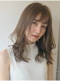 ゆるふわデジタルパーマ/ミルクティーベージュ/20代30代40代50代