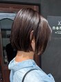 ピケ(pique)&nbsp;ぱつっとボブ、髪質改善と合わせ技でウル艶に。耳にかけてもOK！