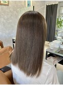 ポイントストレート×髪質改善カラー♪