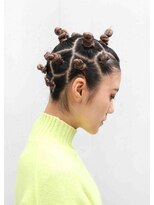 ラブ ロック Love' Lock&nbsp;アフリカンツイスト、ブレイズ、成人式、成人式ヘア、コーンロウ