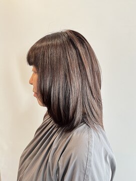 ピュアソウル(Pure Soul) ニューヨークドライカット×ミディアムレイヤー×ラベージュ