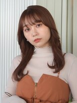 ガーデンヨコハマエスト(GARDEN YOKOHAMA est)&nbsp;ミディアムレイヤー　ロングレイヤー　顔まわりカット　ベージュ