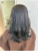 オリーブベージュ大人可愛い透明感立体感×なみなみウェーブ