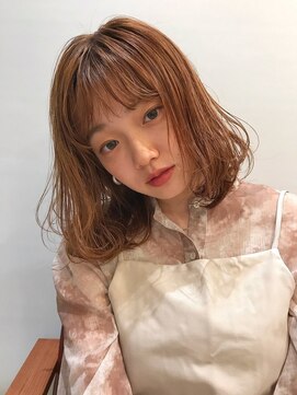 アクト(ACT) ロブヘア/ワンカール/オレンジベージュ