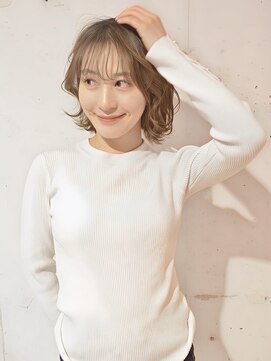 ナチュラル 札幌店(Natural) くびれレイヤーボブ／顔周りレイヤー／ニュートラルカラー