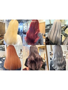 ファッションやライフスタイル・個性や肌色に合わせてご提案♪ダメージレスなケアブリーチが人気です◎