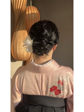コレットヘア(Colette hair) 卒業式ヘアセット／着付け／のびかけショートまとめ髪