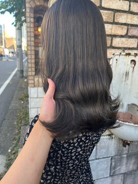 オーウェル 銀座(Owelle) 銀座 cheri ダークグレージュ×くびれレイヤー