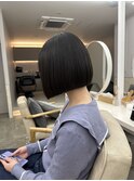 縮毛矯正パツっとボブ