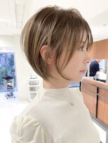 ジルブラン(JIL BLAN)&nbsp;ハイライトバレイヤージュダブルカラーショートカット30代40代