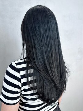 アイティーバイアルバム 松戸店(IT by ALBUM) 韓国ヘアロング顔周りレイヤーおくれ毛_ba537181