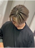 外国人風バレイヤージュセンターパート