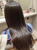 ナンバー 大分中央町店(N°)&nbsp;レイヤーカットフェミニンミディアムくびれスタイルグレージュ