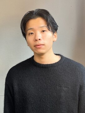 ステップボーンカット トーキョー(STEP BONE CUT TOKYO) 【ステップボーンカット】メンズセンターパート毛流れパーマ