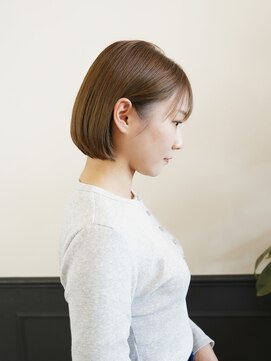 ログ(LOG) 大人女性◎上品ボブ◎ナチュラルブラウン◎高松