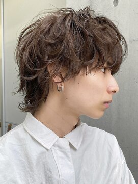 ユノ(juno) メンズパーマメンズウルフマッシュウルフスパイラルパーマ