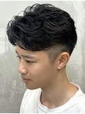 横浜西口ニュアンスパーマカルマパーマセンターパートガイルヘア