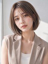 ミリール (Mireel) 透明感ベージュの上品ボブ/顔まわりカット/レイヤーカット