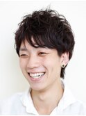 『ツーブロック』+水パーマで柔らかなスタイルを演出♪