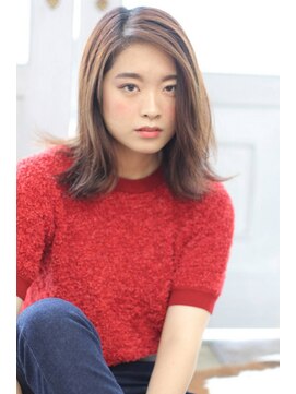 ヘアリゾート バレンタイン(hair+resort valentine) セミウェット 外ハネミディアムヘア