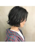 くすみグレージュ、透明感　、ボブ【心斎橋/南船場/本町】