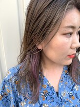 シャンス ヘアー(Chance hair) フェイスフレーミング、イヤリングカラー【ピンクラベンダー】