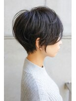 カライングドゥ(ing deux)&nbsp;大人可愛い20代30代40代黒髪前下がりショートボブ丸みショート◎