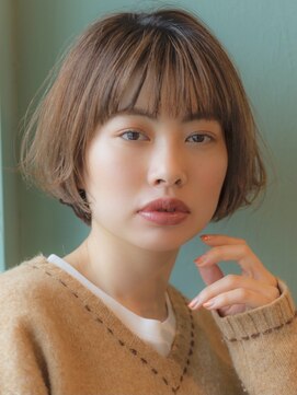 トリコ ショップアンドヘアサロン(tricot shop hair salon) ミニ×アッシュベージュ