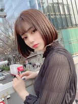 コア 銀座(COA)&nbsp;マロンベージュ/Aラインボブ/かきあげバング[銀座]