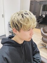 チェレ 新金岡店(Chere) マッシュショート×金髪×ワックスなし