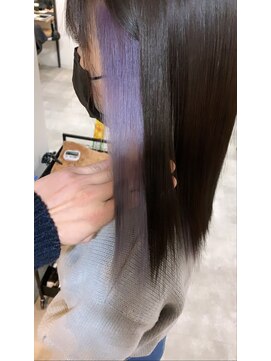 ラフ 難波店(LAFF) #黒髪#ボブルフ#ネビージュ#小顔#ワンレン